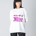 idolizeのぶたちゃんのセクシーポーズ ビッグシルエットロングスリーブTシャツ