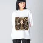 IGNISのスチームパンク少女4 Big Long Sleeve T-Shirt