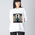 みとみとショップの孤独な少年　 Big Long Sleeve T-Shirt