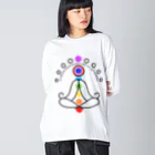 CyberArmadilloの太陽のガヤトリマントラ Big Long Sleeve T-Shirt