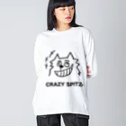 ehime@けだま&もち＆すみのCRAZY SPITZ「HA HA HA」 Big Long Sleeve T-Shirt