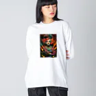 BUNNY-ONLINEのBUNNY-ART No.03 アメコミヴィンテージ Big Long Sleeve T-Shirt