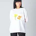 スタジオマリンのポピー Big Long Sleeve T-Shirt