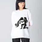 CyberArmadilloのクンバ（水瓶座） Kumbha (Aquarius) ビッグシルエットロングスリーブTシャツ