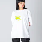 推しごとroomの推しカツちゃんイエロー Big Long Sleeve T-Shirt