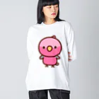 いんこ屋堂のモモイロインコ Big Long Sleeve T-Shirt