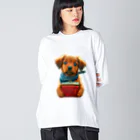 Gu--mimiの*Gu~mimi*支払い🐶わんこ ビッグシルエットロングスリーブTシャツ