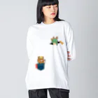 Siderunの館 B2の龍神さんと卵かけグマ Big Long Sleeve T-Shirt