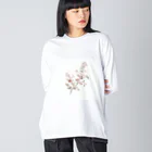 raio-nの春の息吹 - 桜のデザイン Big Long Sleeve T-Shirt