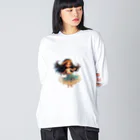 miimishopのフラガール Big Long Sleeve T-Shirt