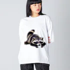 AI イラスト工房の平伏あらいぐま Big Long Sleeve T-Shirt