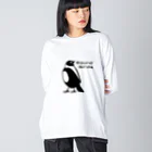 Round-BirdsのRound-Birds logo.ver ビッグシルエットロングスリーブTシャツ