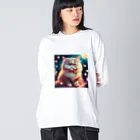 レモングラスのごきげんなペルシャ猫 Big Long Sleeve T-Shirt