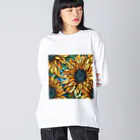 3tomo6's shopのhimawari Big Long Sleeve T-Shirt