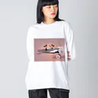 CHIKUSHOのプレーン・クレイジー Big Long Sleeve T-Shirt