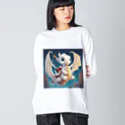 the blue seasonの空の冒険者：若きドラゴンの初飛行 Big Long Sleeve T-Shirt