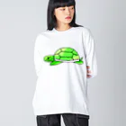 Sayuzu の亀サマ ビッグシルエットロングスリーブTシャツ