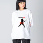 creative-power-labのCharging Up　卓球 Big Long Sleeve T-Shirt