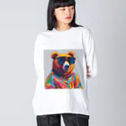 TPGのBear ビッグシルエットロングスリーブTシャツ