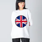 おもしろいTシャツ屋さんのイギリス England United Kingdom Great Britain Big Long Sleeve T-Shirt