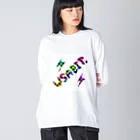 usabit.のぐっず屋さんのusabit.亜種1 ビッグシルエットロングスリーブTシャツ