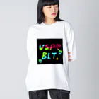 usabit.のぐっず屋さんのusabit.亜種2 ビッグシルエットロングスリーブTシャツ