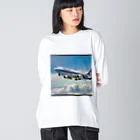 あかいはちのフィリピンの旅客機 Big Long Sleeve T-Shirt