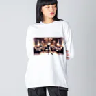 PiXΣLのluxury lounge bar / type.1 Big Long Sleeve T-Shirt