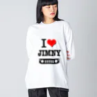 おもしろいTシャツ屋さんのI LOVE JIMNY ジムニー Big Long Sleeve T-Shirt