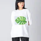 Creator_Dad-crocodileのモンステラ Big Long Sleeve T-Shirt