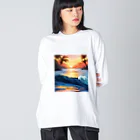 Luminaのラストウェーブ Big Long Sleeve T-Shirt