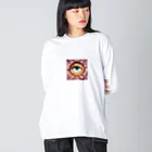 zetubouの覗く眼 Big Long Sleeve T-Shirt