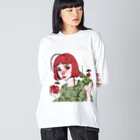 super towelの林檎カマキリちゃん Big Long Sleeve T-Shirt