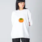 kudamono_fruits0730のかき Big Long Sleeve T-Shirt