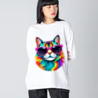 629_CAT_ARTのグラカラキャット2 Big Long Sleeve T-Shirt