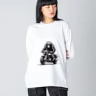 UEKIshopのバイクに乗ったゴリラ Big Long Sleeve T-Shirt