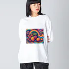 とりデザイン事務所の南国フルーツに見える？ Big Long Sleeve T-Shirt