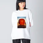 ARTPARTNERの朝焼けのりんご　 Big Long Sleeve T-Shirt