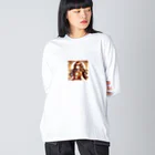 toko-tenの獅子座 ビッグシルエットロングスリーブTシャツ