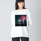 あかいはちの花火 Big Long Sleeve T-Shirt