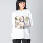 しんがんの繊細なAI美女 Big Long Sleeve T-Shirt