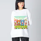 mitusan777の可愛いクマ４姉妹 Big Long Sleeve T-Shirt