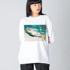 田圃の宇宙船のfish mand ビッグシルエットロングスリーブTシャツ