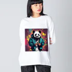 クレイジーパンダのcrazy_panda1 ビッグシルエットロングスリーブTシャツ