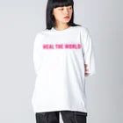 GreenCrystalのHeal the world ビッグシルエットロングスリーブTシャツ