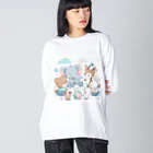 Cute! Salesの森の動物たち Big Long Sleeve T-Shirt