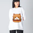 ゆるきゃら製作所の猫バーガー Big Long Sleeve T-Shirt