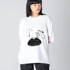 Simizimi_sizimiのしみじみしじみの中身入ってます。 Big Long Sleeve T-Shirt