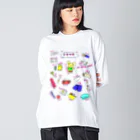 channel 41度の災害対策～防災バッグ編 ビッグシルエットロングスリーブTシャツ