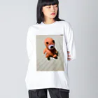 ポメラニアンのアリスくんの謎の生き物 Big Long Sleeve T-Shirt